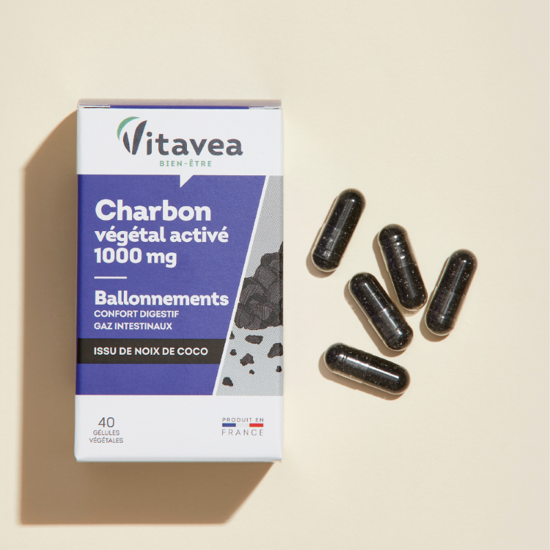 Activated vegetable charcoal 1000 mg