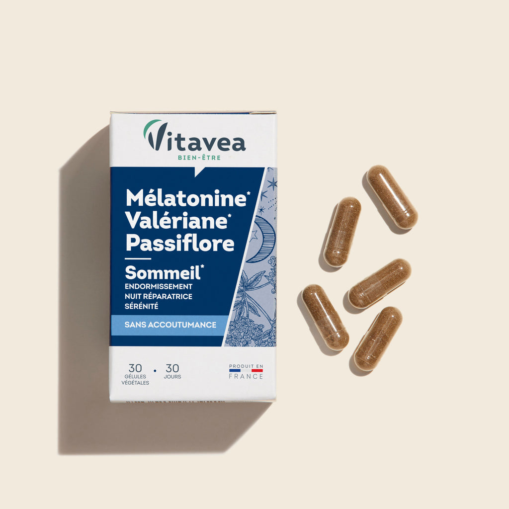 Vitavea Bien-être Mélatonine Valériane Passiflore