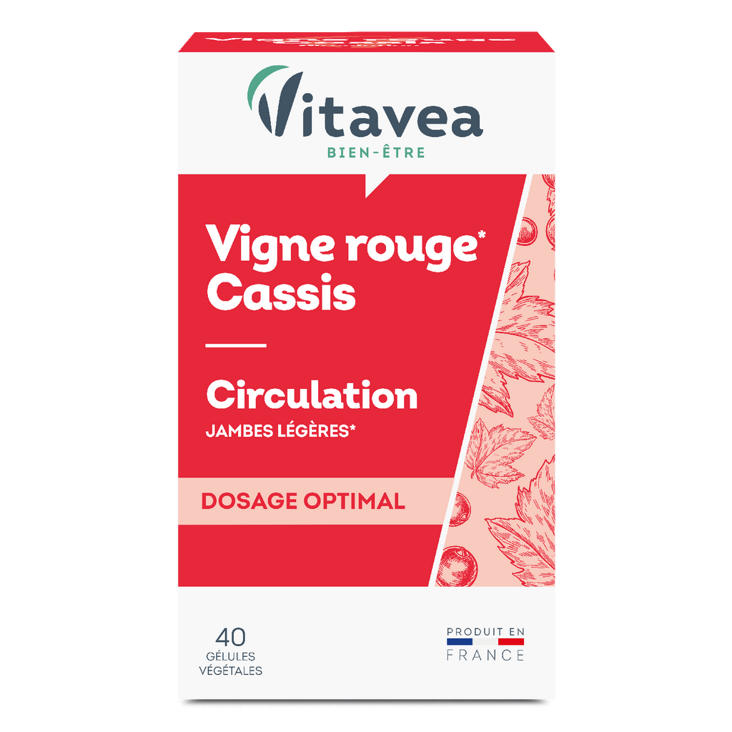 Vitavea Bien-être - Vigne rouge Cassis