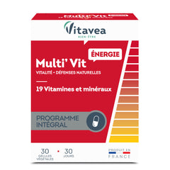 Vitavea Bien-être - Multi'Vit Énergie 19 Vitamines & Minéraux